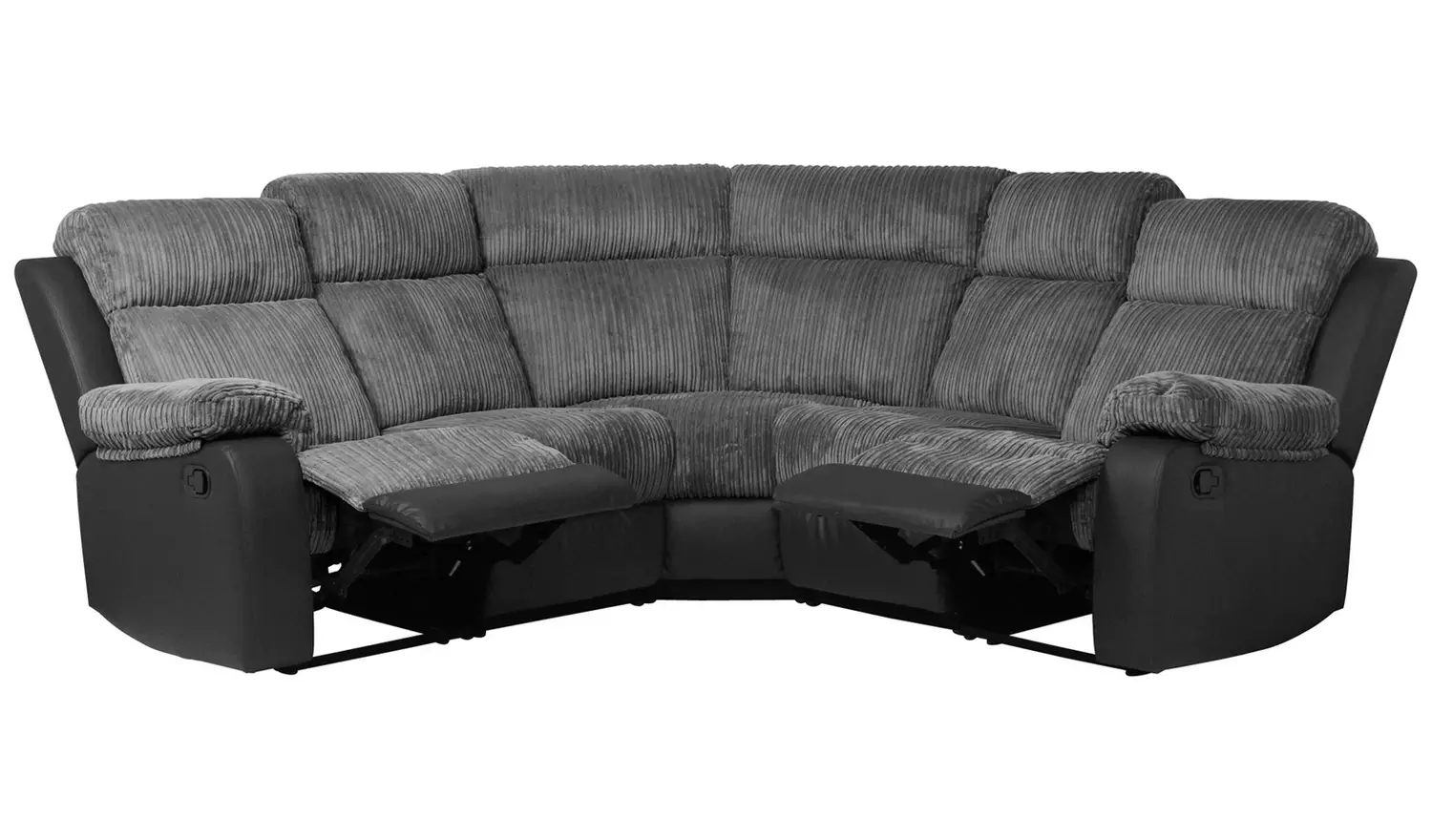 Argos Home Bradley Fabric Recliner Corner Sofa - Charcoal