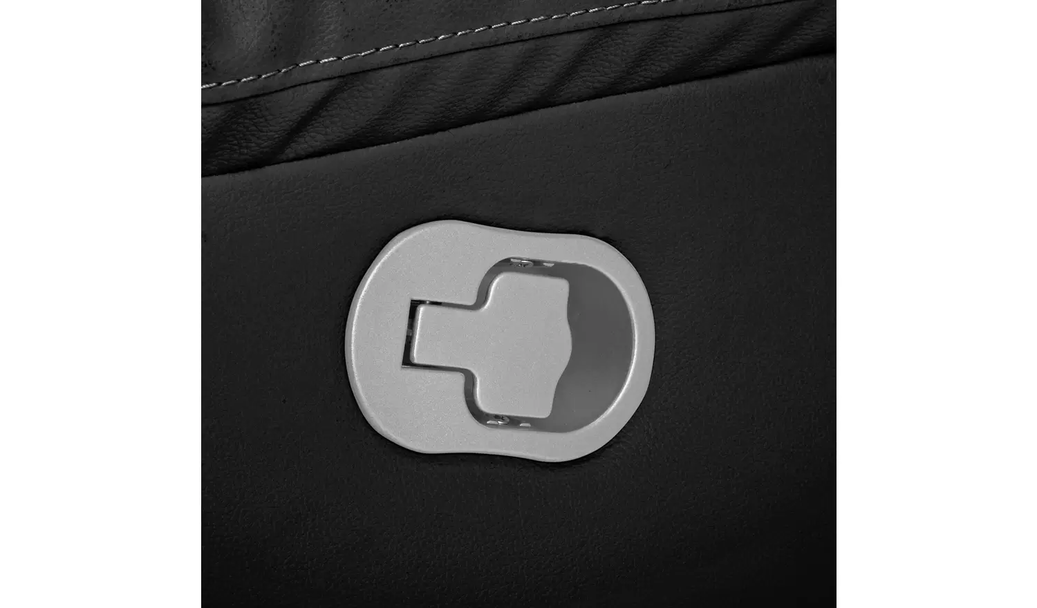 Argos Home Paolo Leather Manual Recliner Corner Sofa -Black