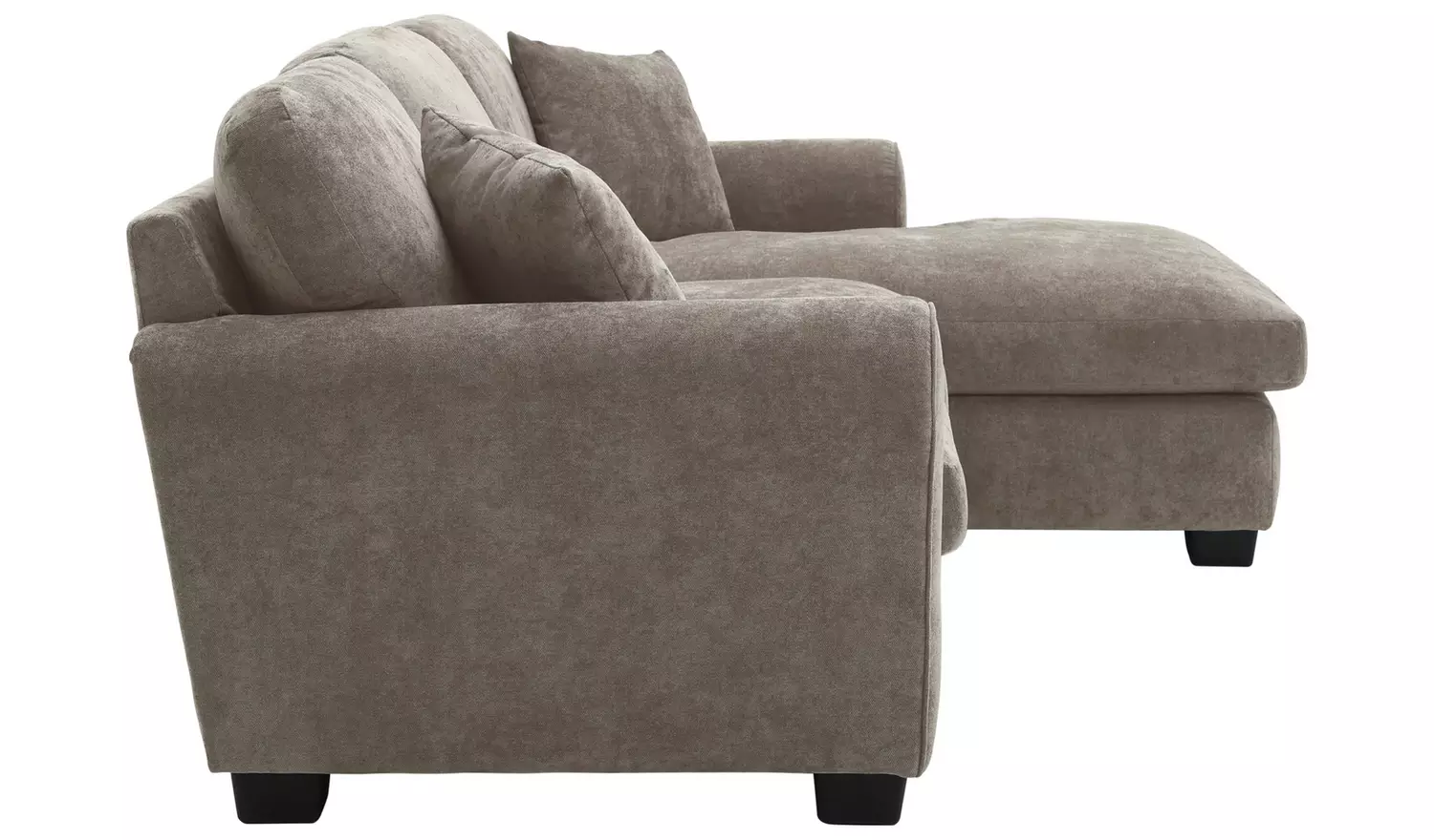 Argos Home Taylor Fabric Right Corner Chaise Sofa - Mink