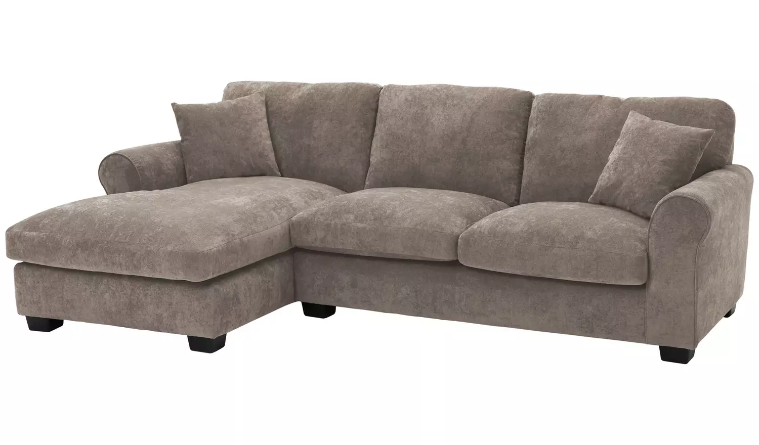 Argos Home Taylor Fabric Left Hand Corner Sofa - Mink