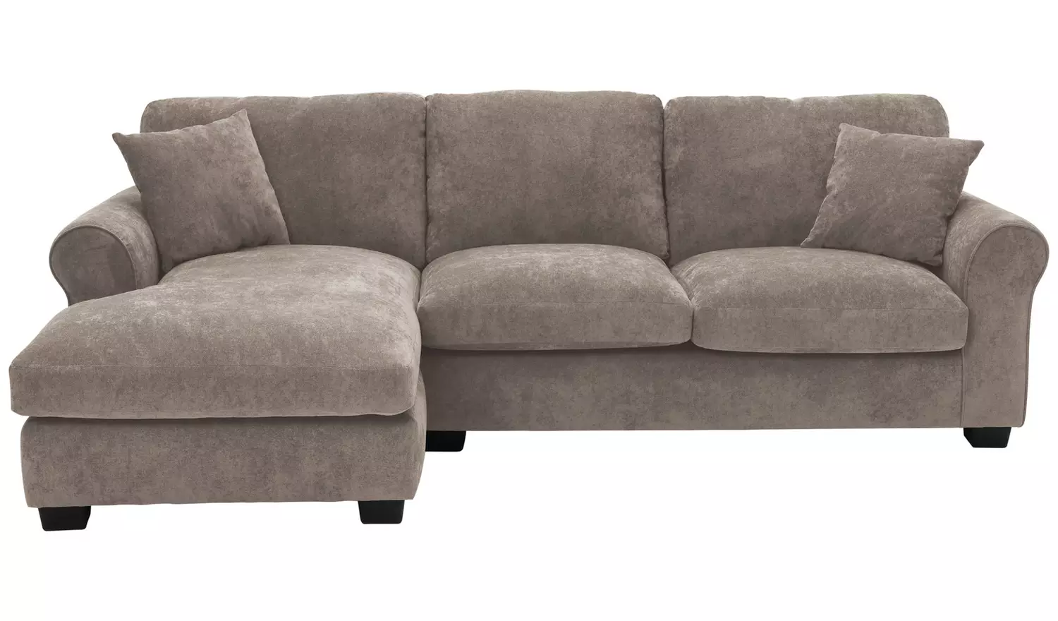 Argos Home Taylor Fabric Left Hand Corner Sofa - Mink