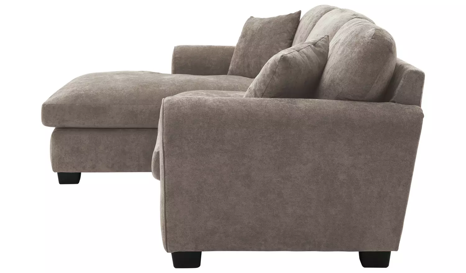 Argos Home Taylor Fabric Left Hand Corner Sofa - Mink
