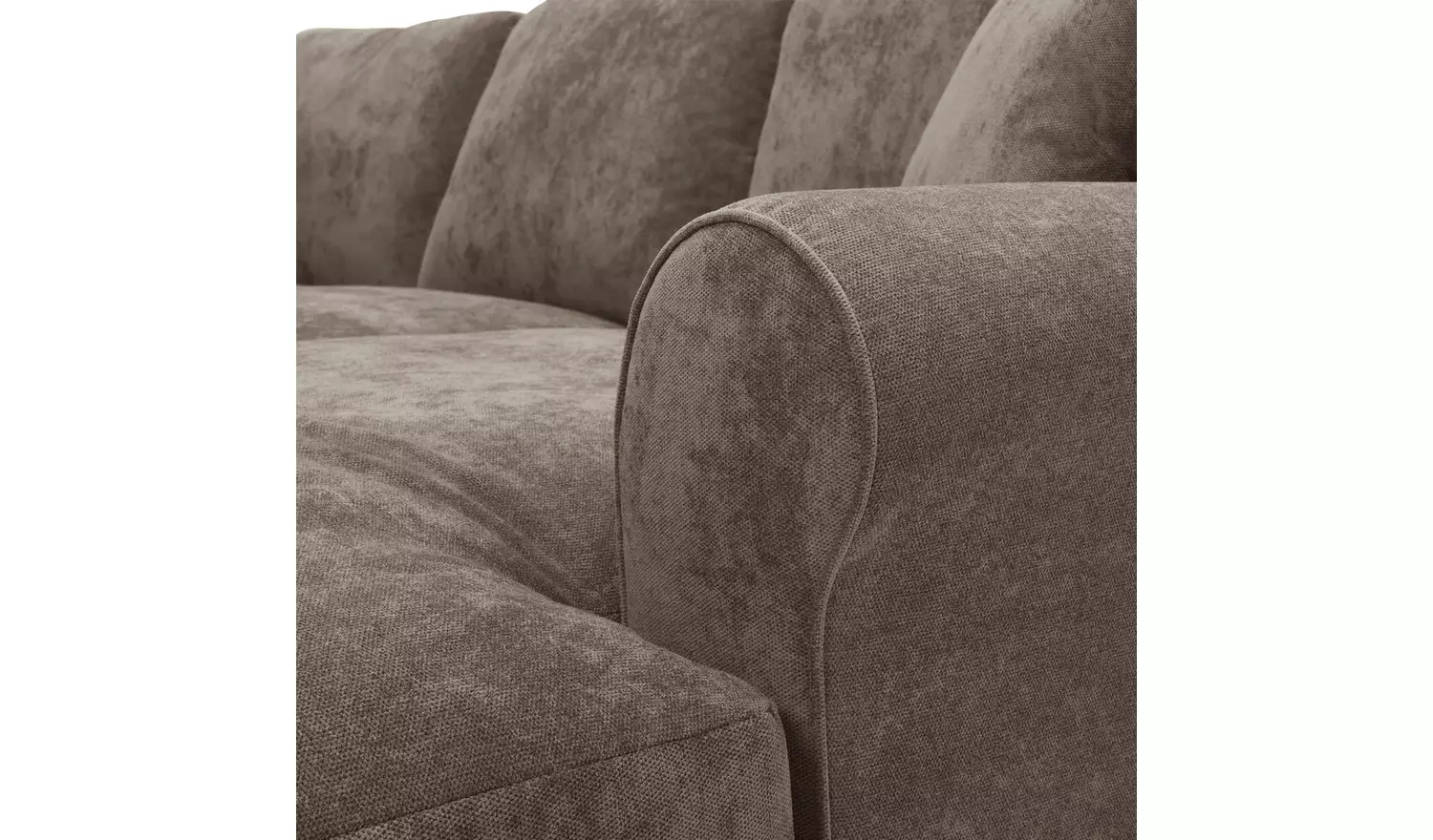 Argos Home Taylor Fabric Left Hand Corner Sofa - Mink