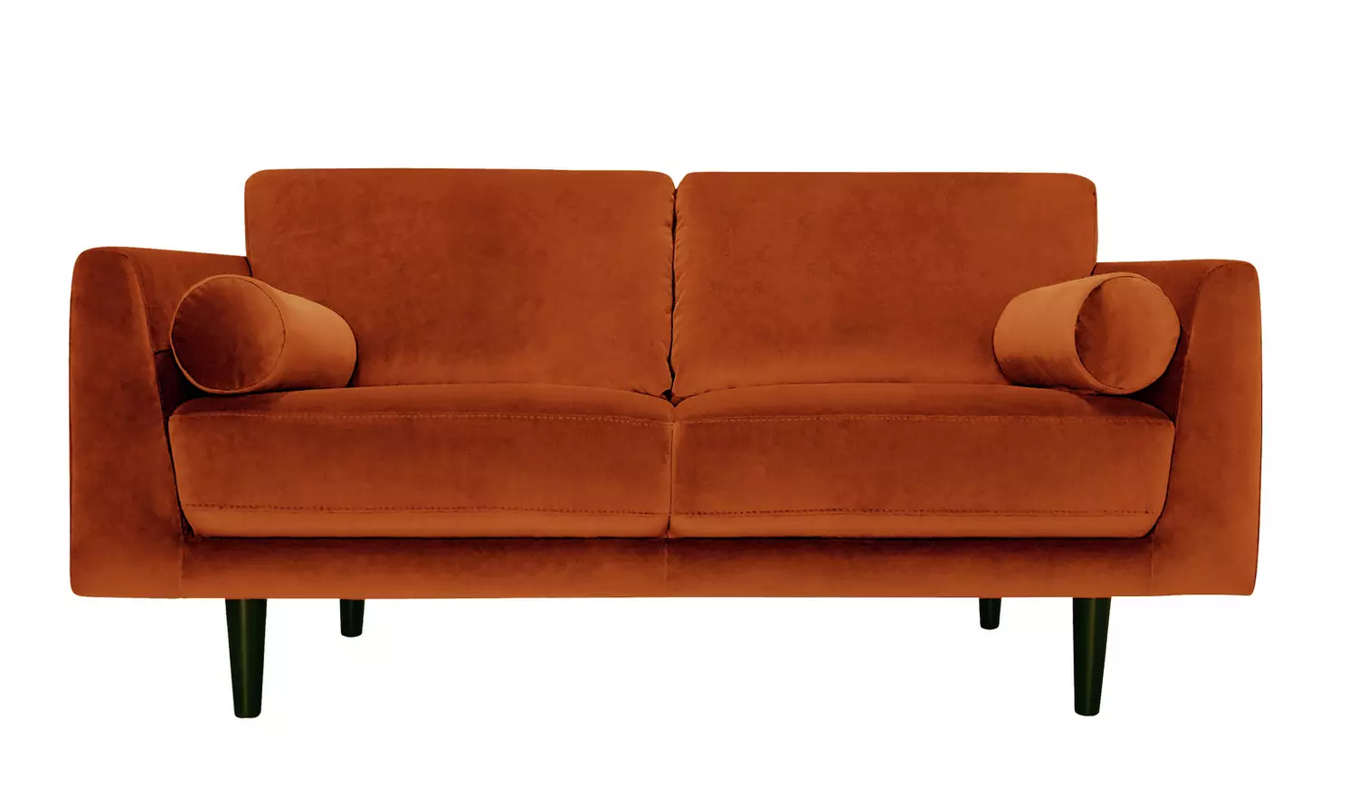 Habitat Jacob velvet3 Seater Sofa - Orange