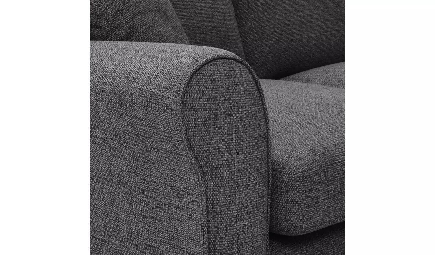 Argos Home Lisbon Fabric Right Hand Corner Sofa - Charcoal