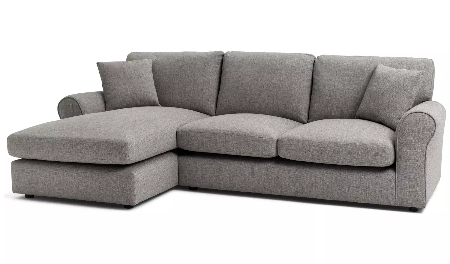 Argos Home Lisbon Fabric Left Corner Chaise Sofa - Grey