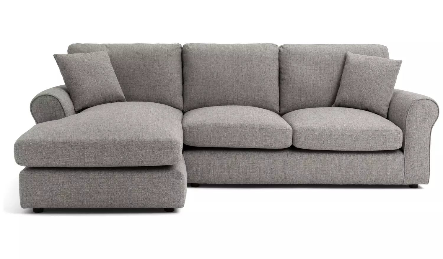 Argos Home Lisbon Fabric Left Corner Chaise Sofa - Grey