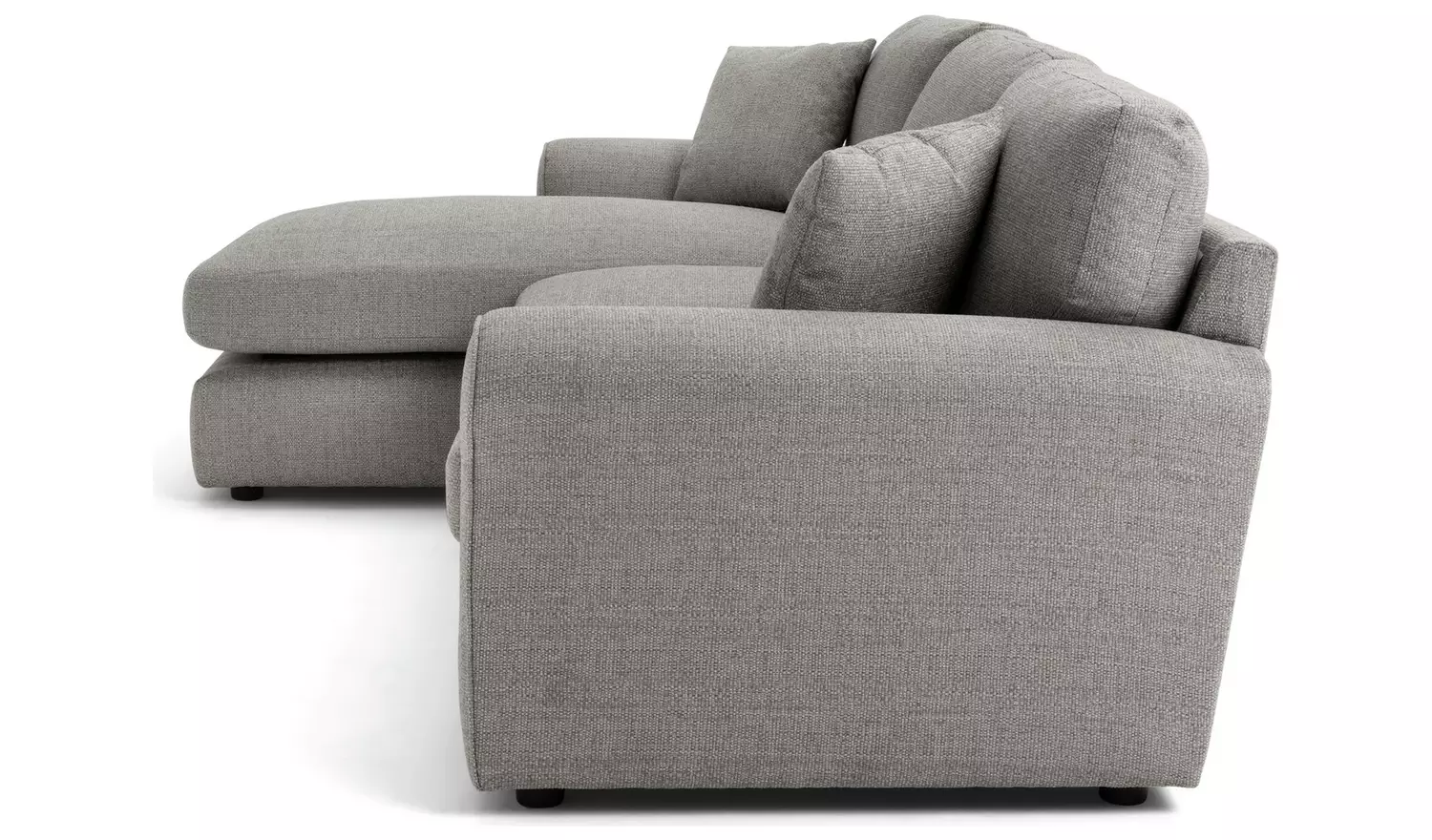 Argos Home Lisbon Fabric Left Corner Chaise Sofa - Grey
