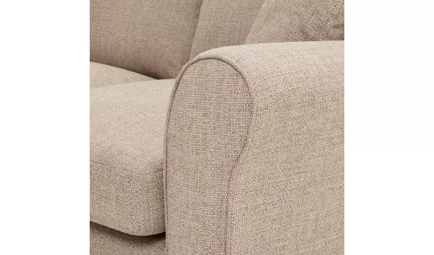 Argos Home Lisbon Fabric Left Hand Corner Chaise Sofa- Stone