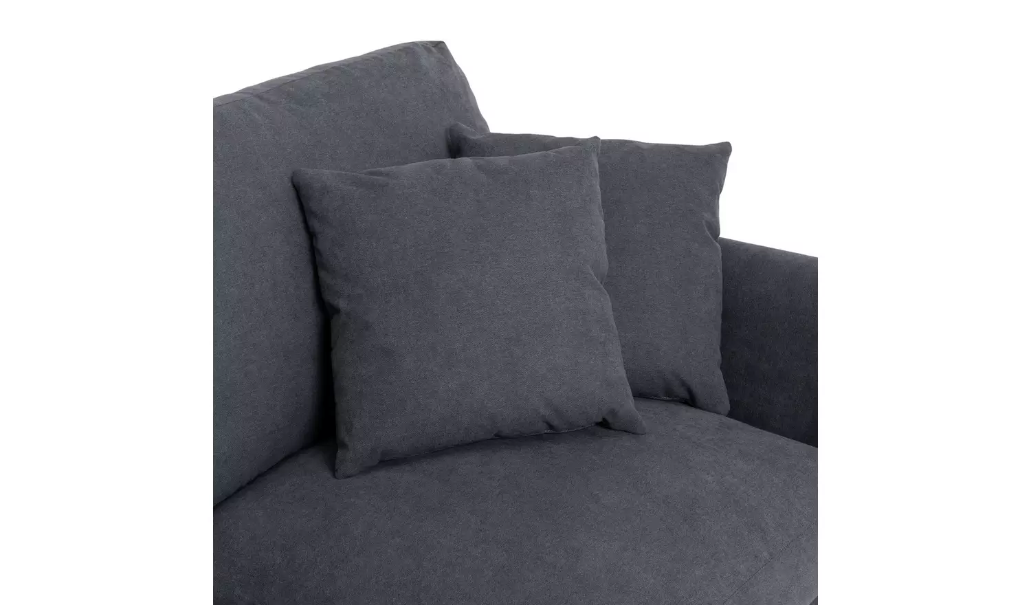 Argos Home Aleeza Fabric 2 Seater Sofa - Charcoal