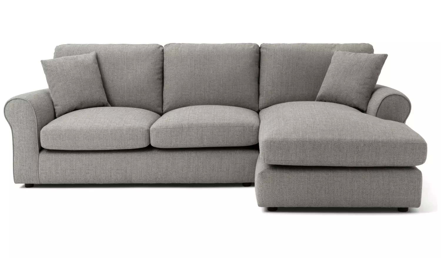 Argos Home Lisbon Fabric Right Corner Chaise Sofa - Grey