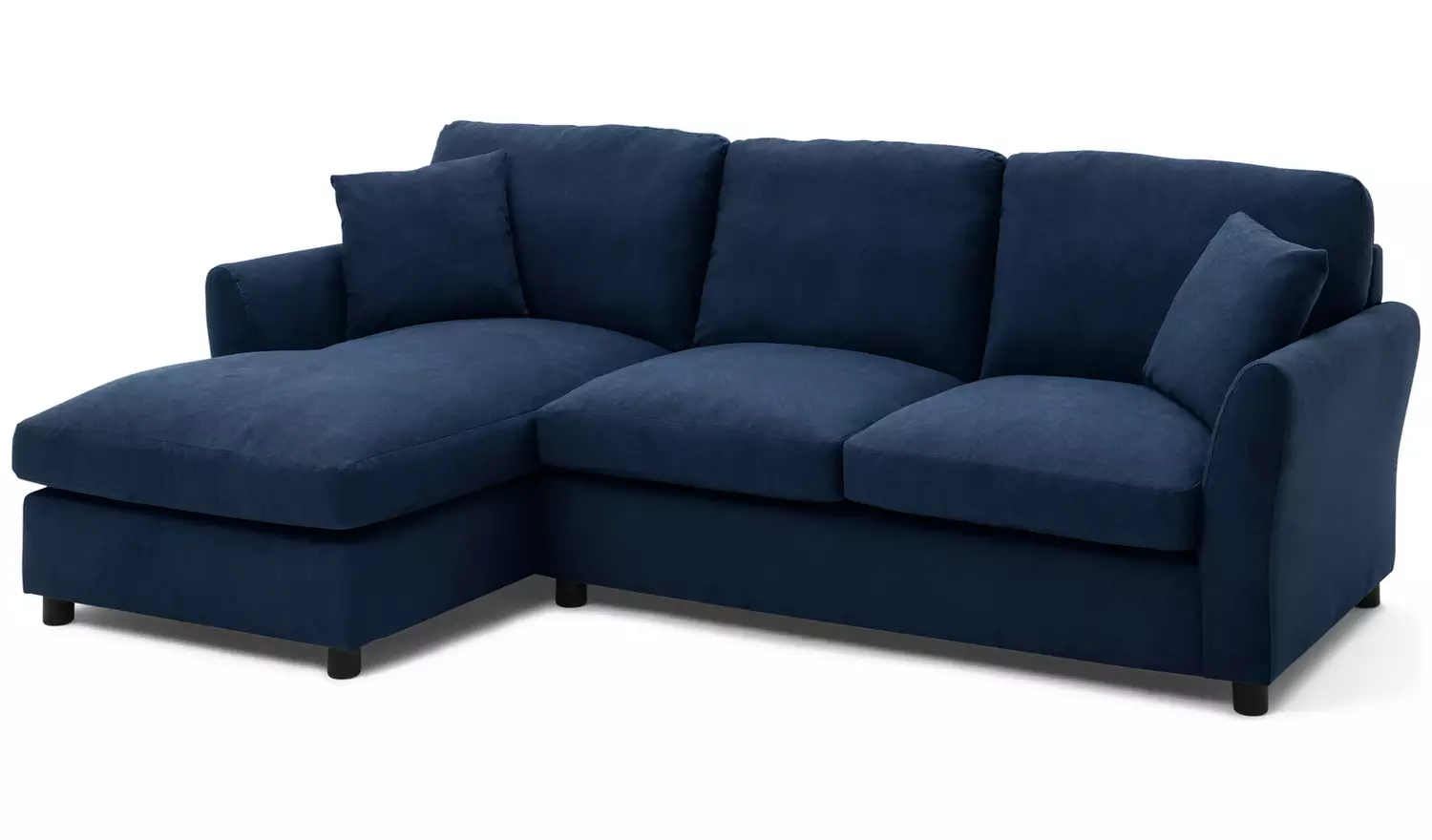 Argos Home Aleeza Fabric Left Hand Corner Sofa - Navy
