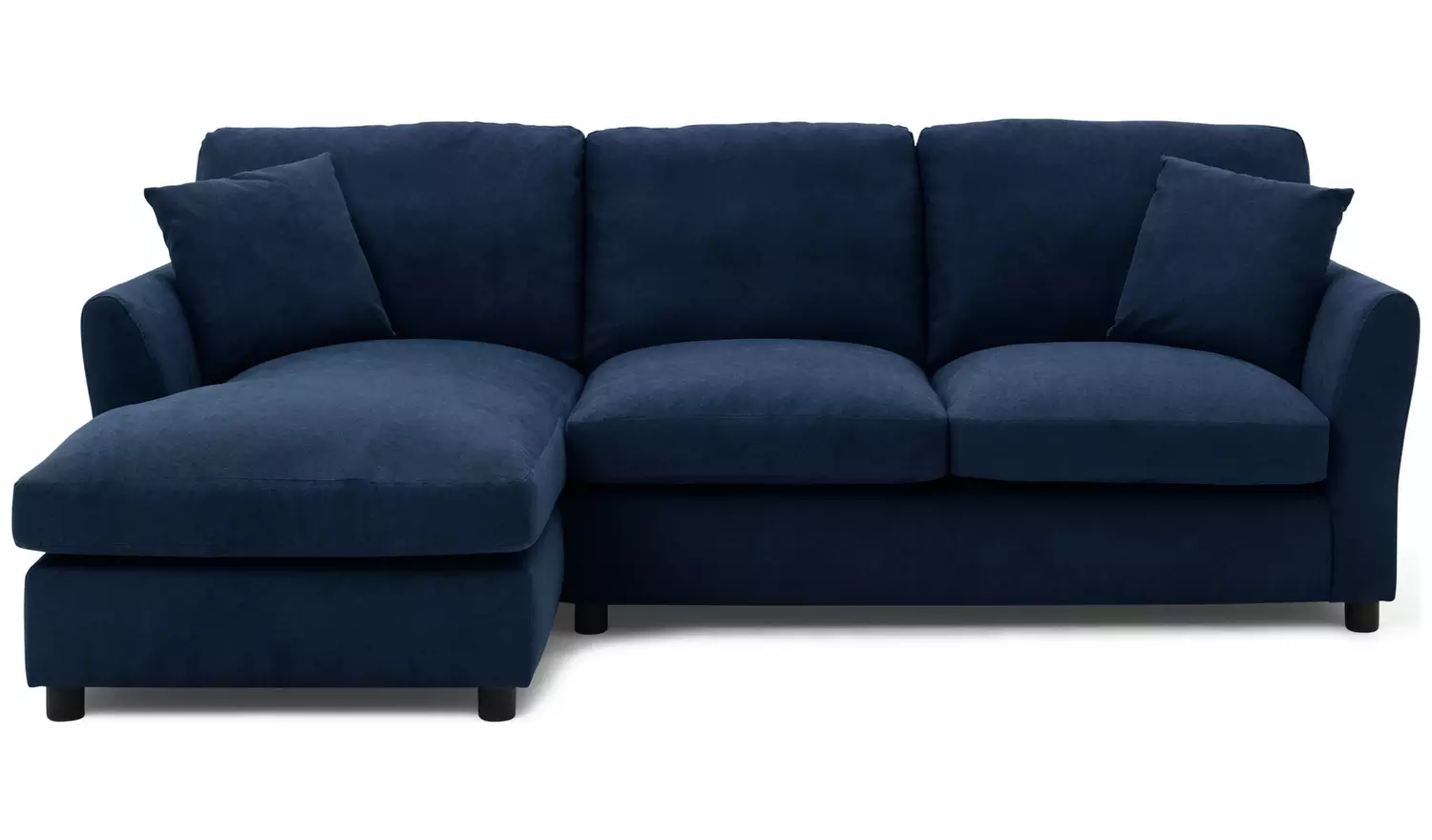 Argos Home Aleeza Fabric Left Hand Corner Sofa - Navy