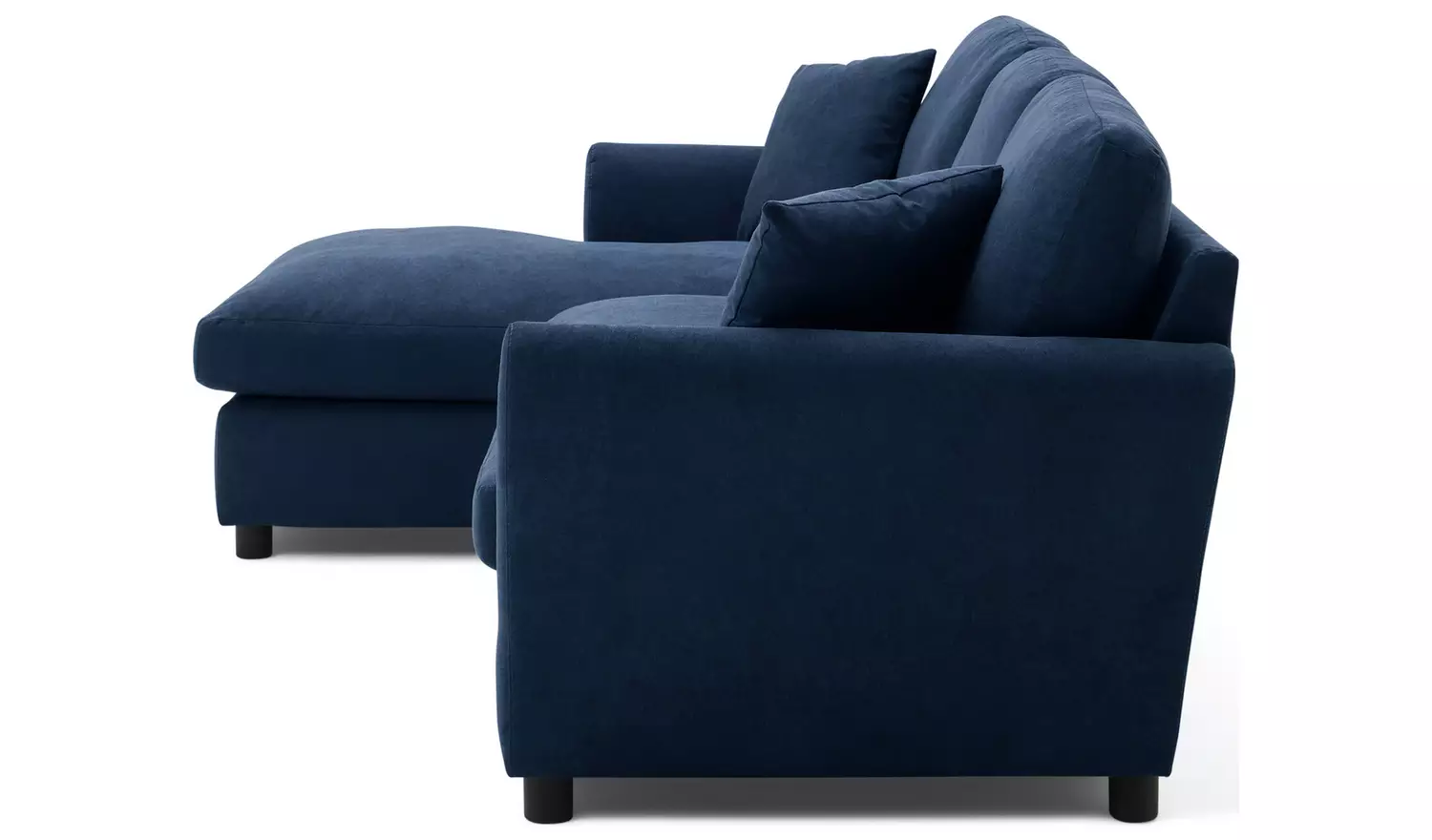 Argos Home Aleeza Fabric Left Hand Corner Sofa - Navy