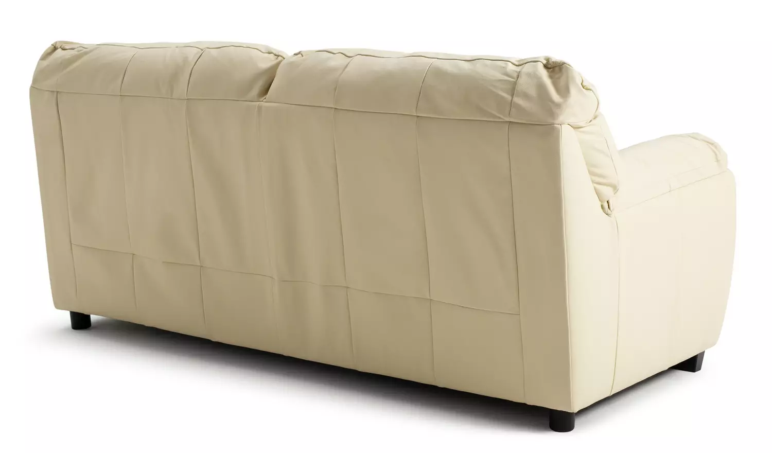 Argos Home Milano Leather 3 Seater Sofa - Ivory