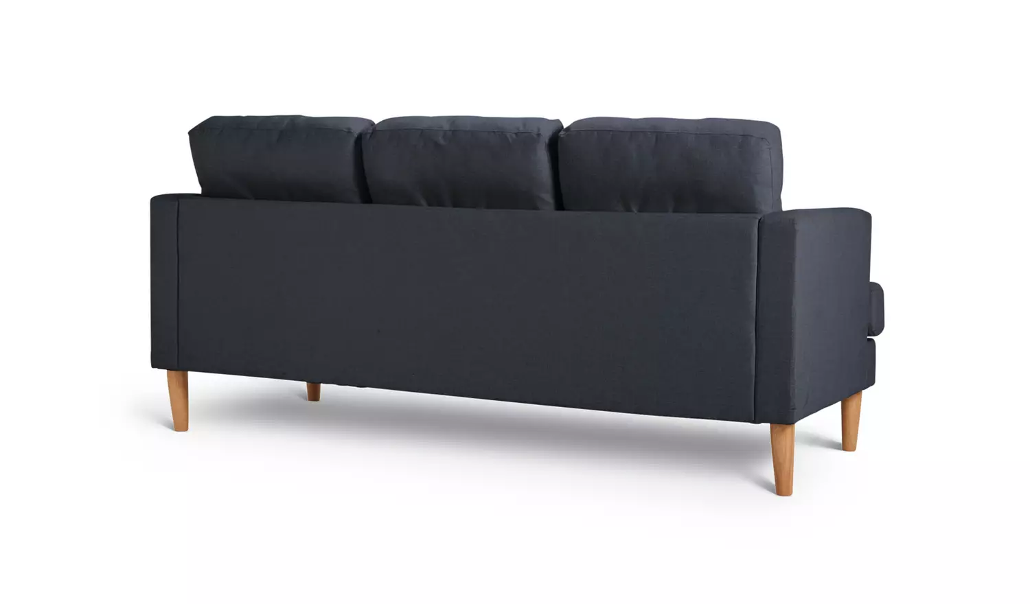 Habitat Joshua Fabric 3 Seater Sofa - Charcoal