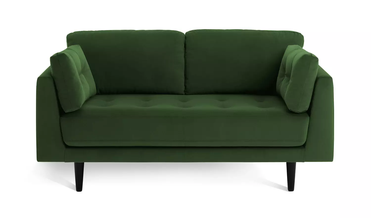 Habitat Kleo Fabric 2 Seater Sofa - Forest Green