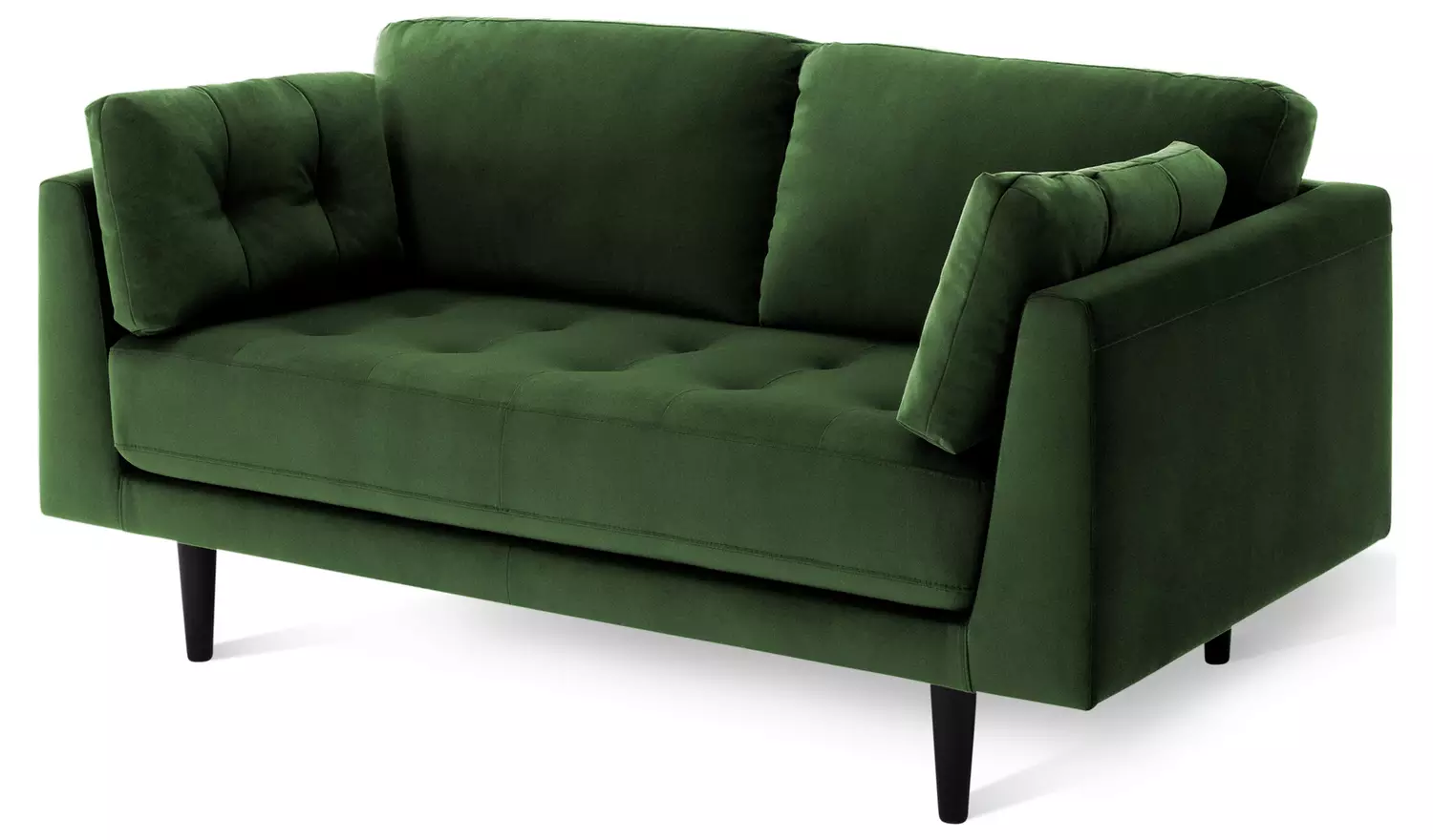 Habitat Kleo Fabric 2 Seater Sofa - Forest Green
