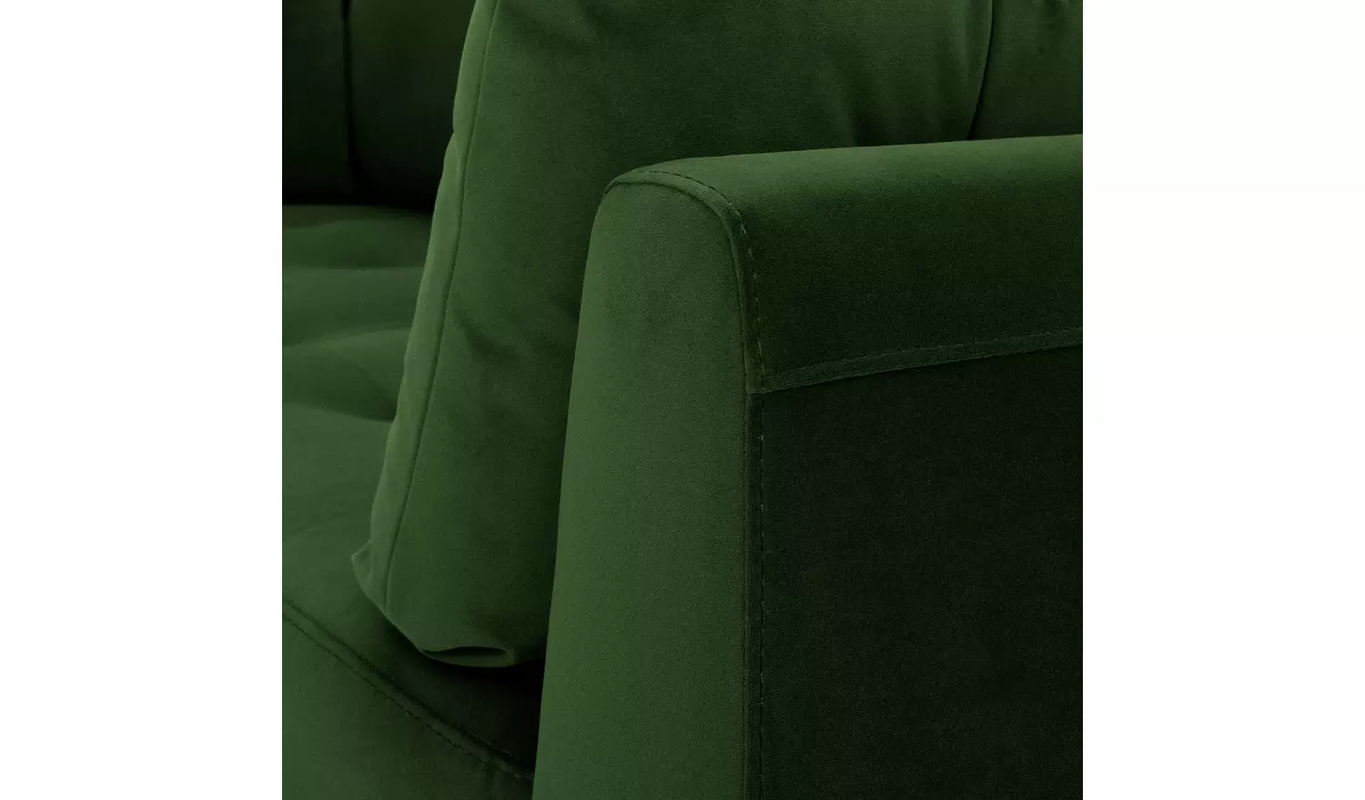 Habitat Kleo Fabric 2 Seater Sofa - Forest Green