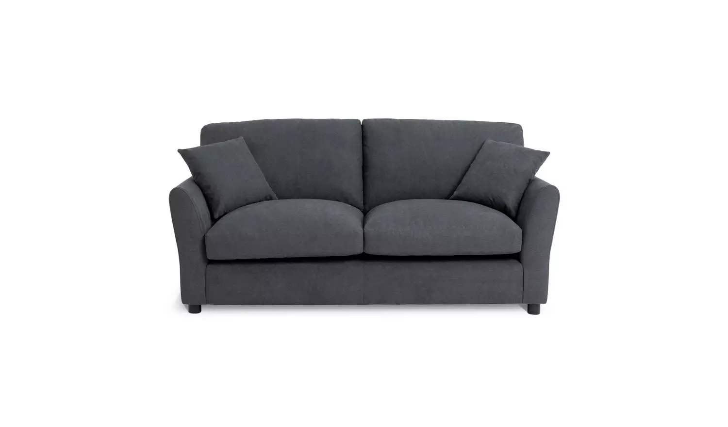 Argos Home Aleeza Fabric 3 Seater Sofa - Charcoal
