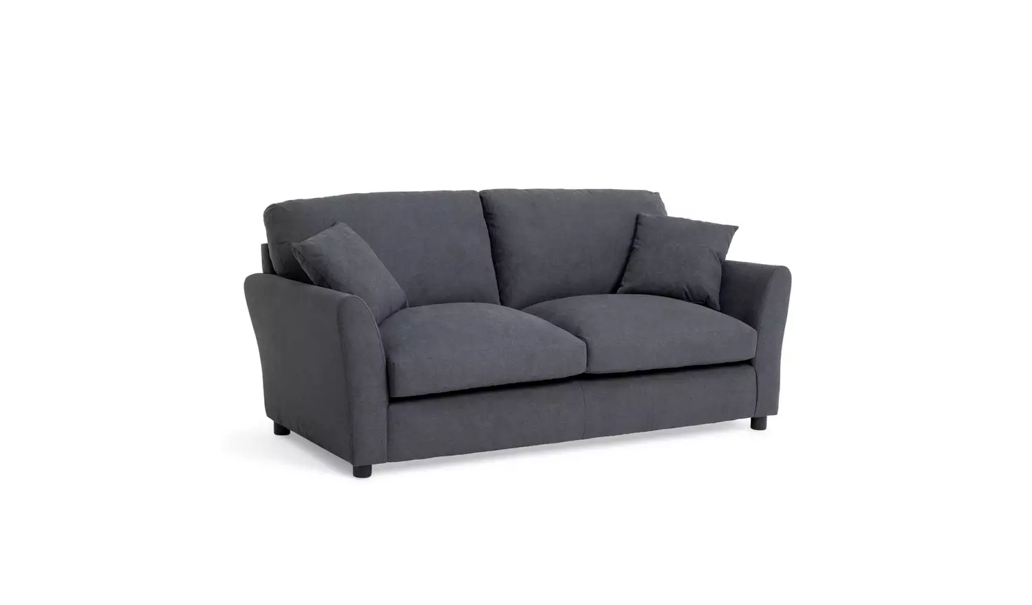 Argos Home Aleeza Fabric 3 Seater Sofa - Charcoal