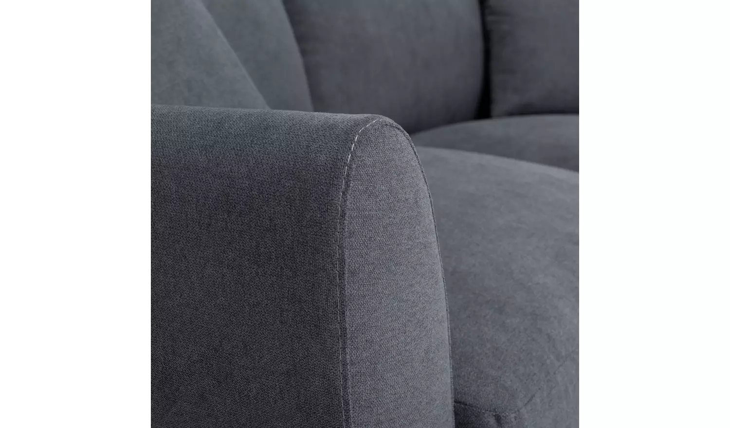 Argos Home Aleeza Fabric 3 Seater Sofa - Charcoal