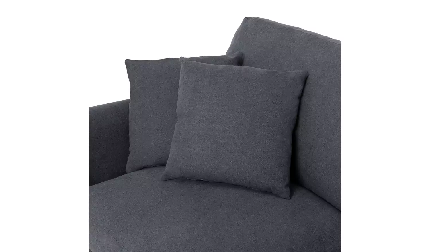 Argos Home Aleeza Fabric 3 Seater Sofa - Charcoal