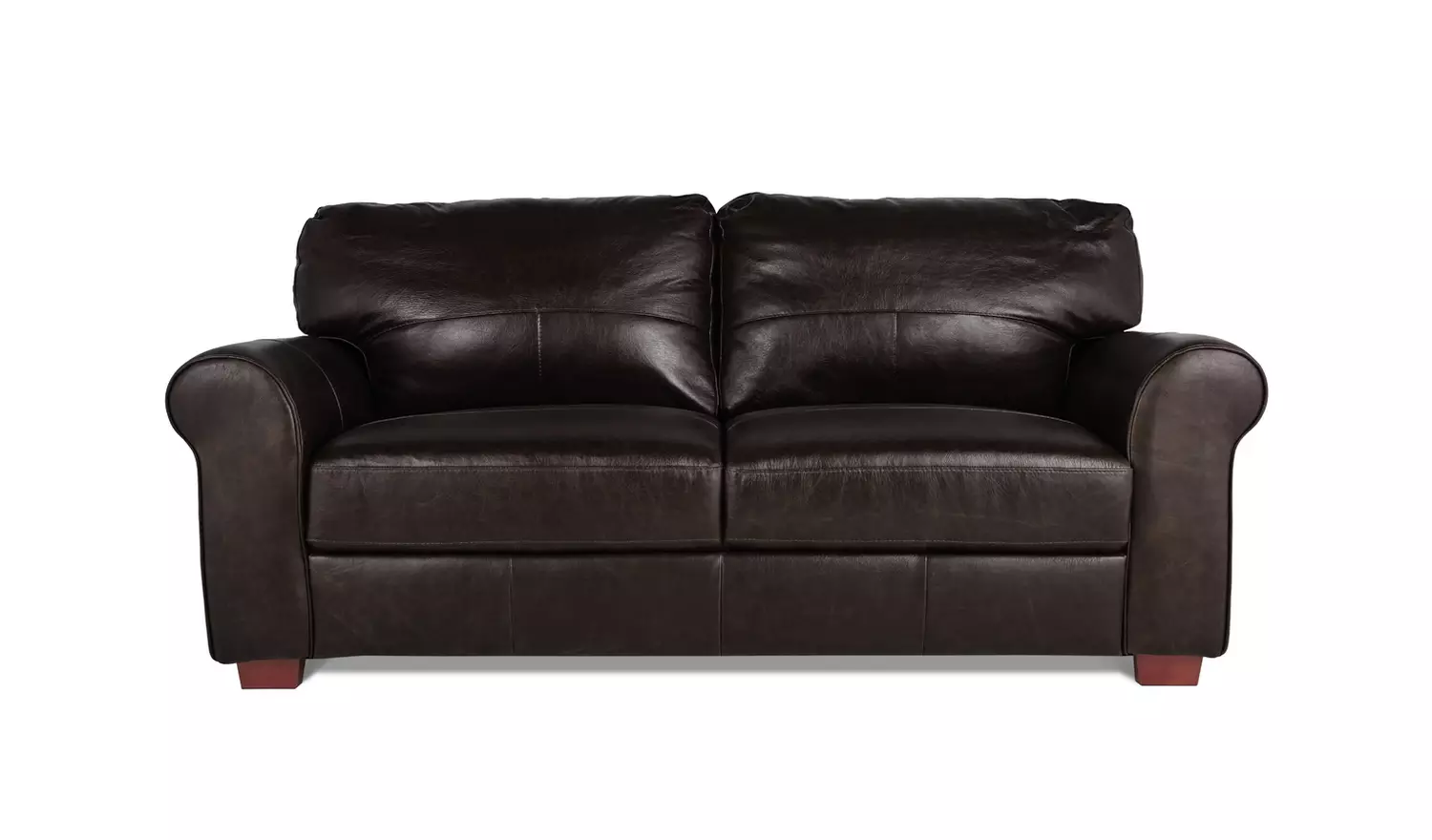 Argos Home Salisbury Leather 3 Seater Sofa - Chocolate