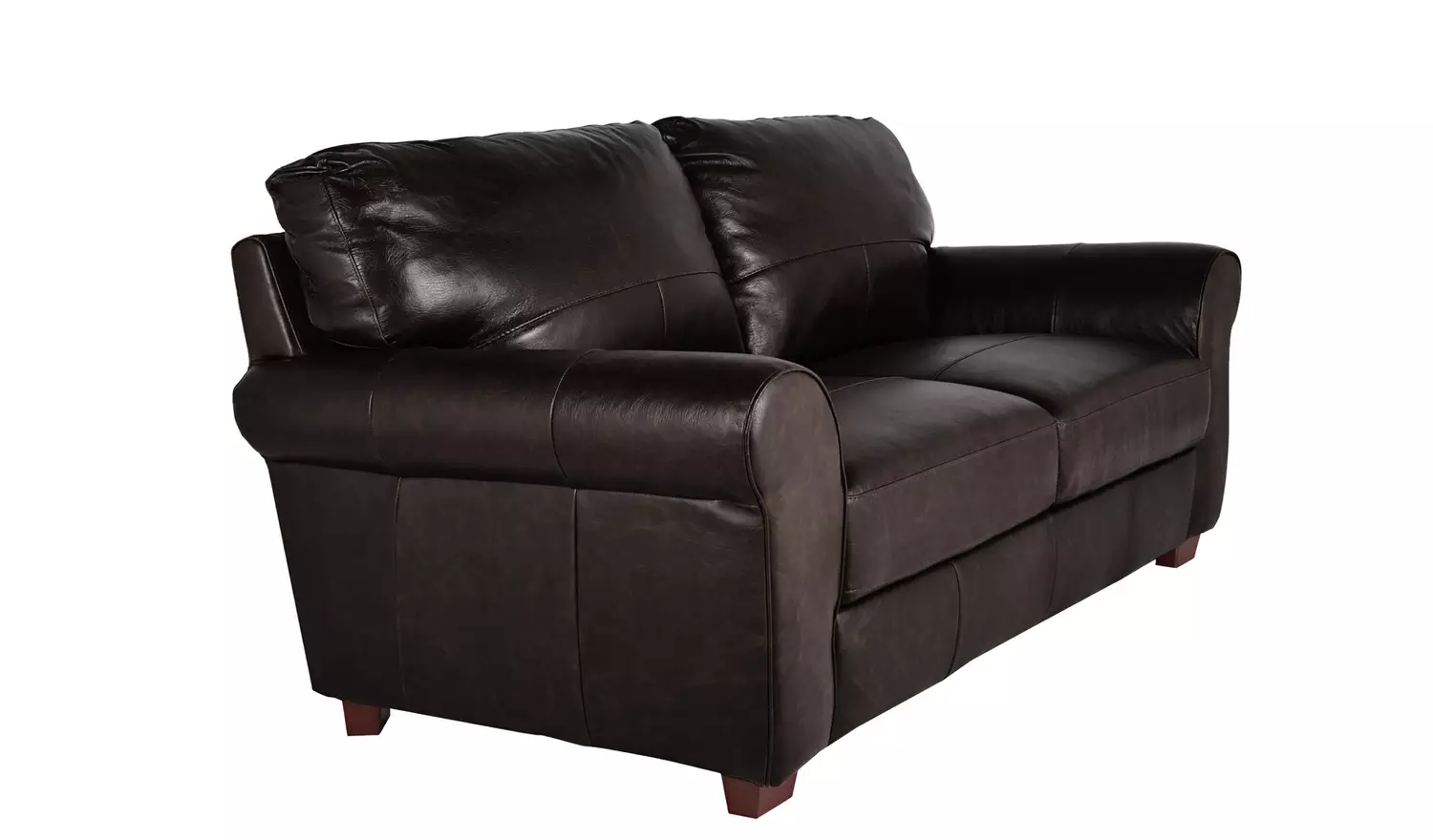 Argos Home Salisbury Leather 3 Seater Sofa - Chocolate