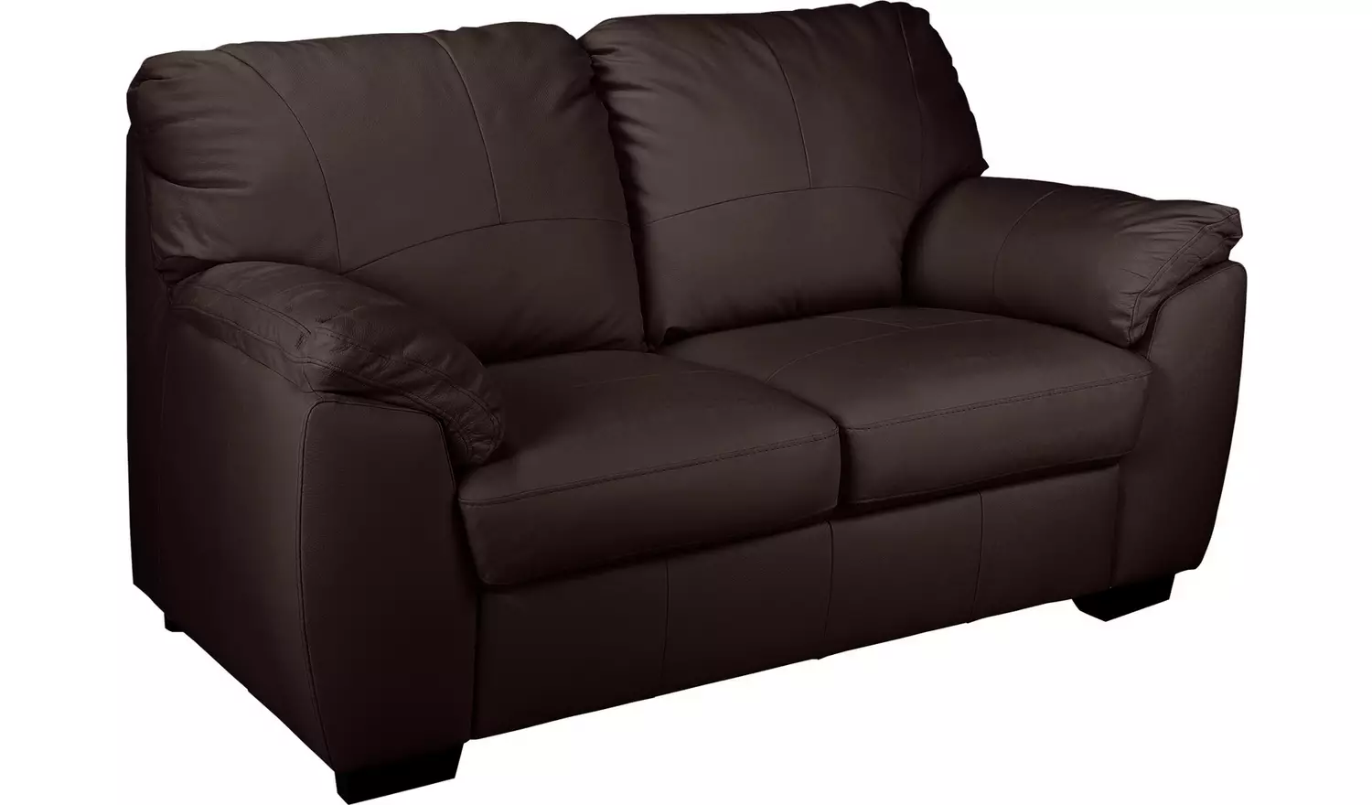 Argos Home Milano Leather 2 Seater Sofa - Chocolate