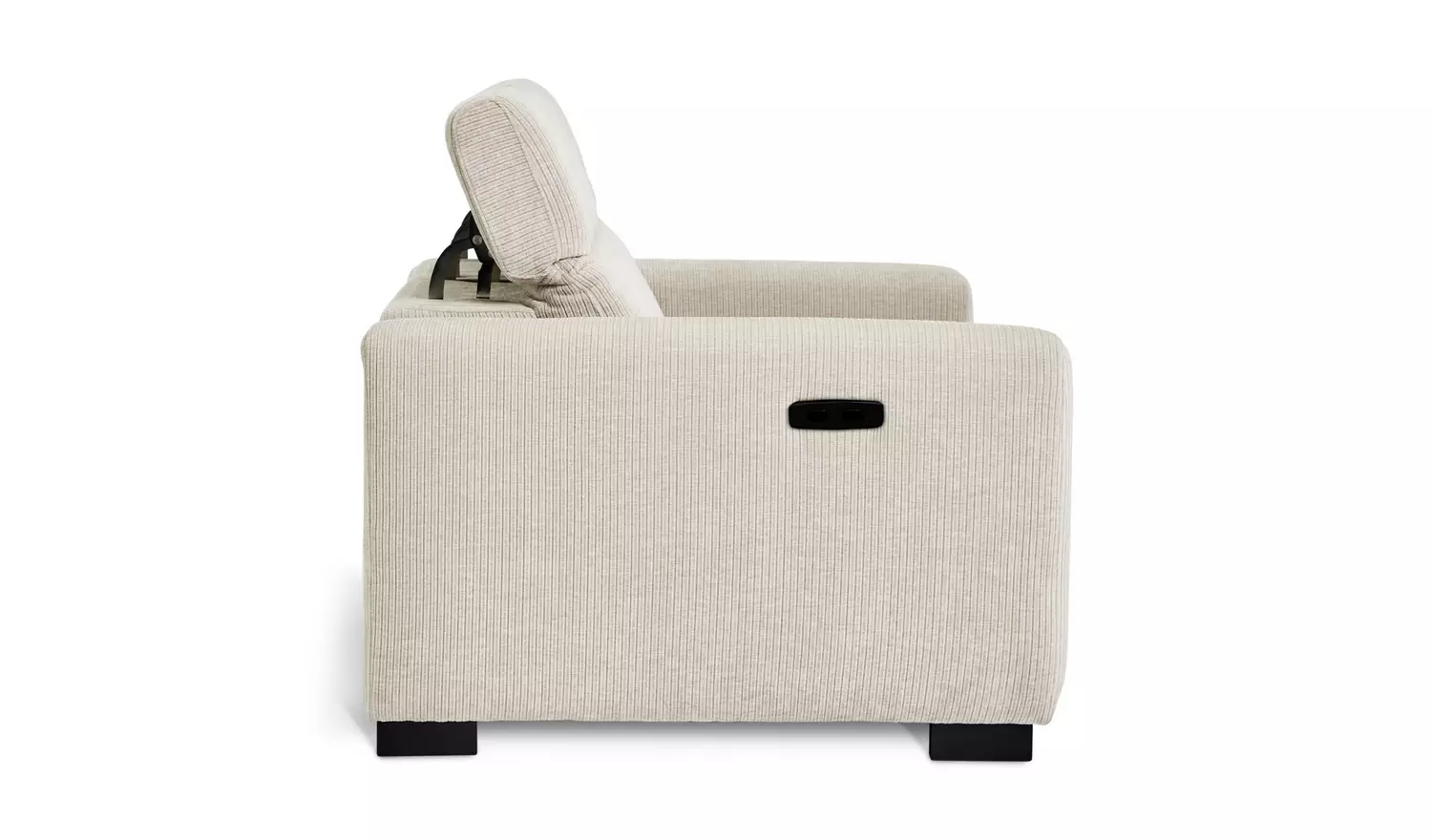 Habitat Reggie Fabric 3 Seater Recliner Sofa - Beige