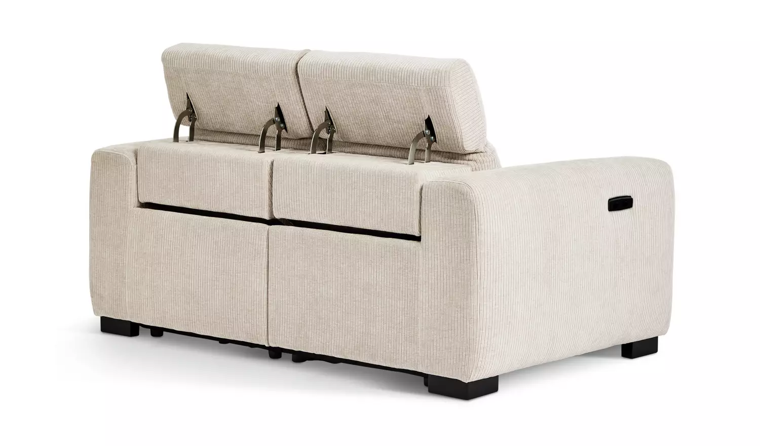 Habitat Reggie Fabric 3 Seater Recliner Sofa - Beige