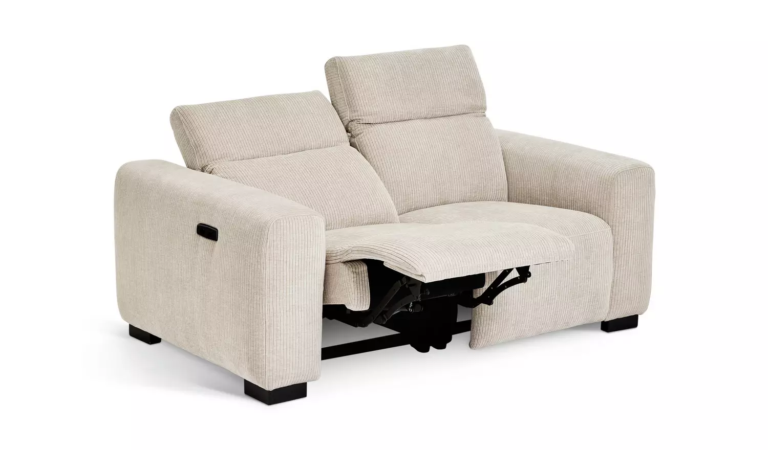 Habitat Reggie Fabric 3 Seater Recliner Sofa - Beige