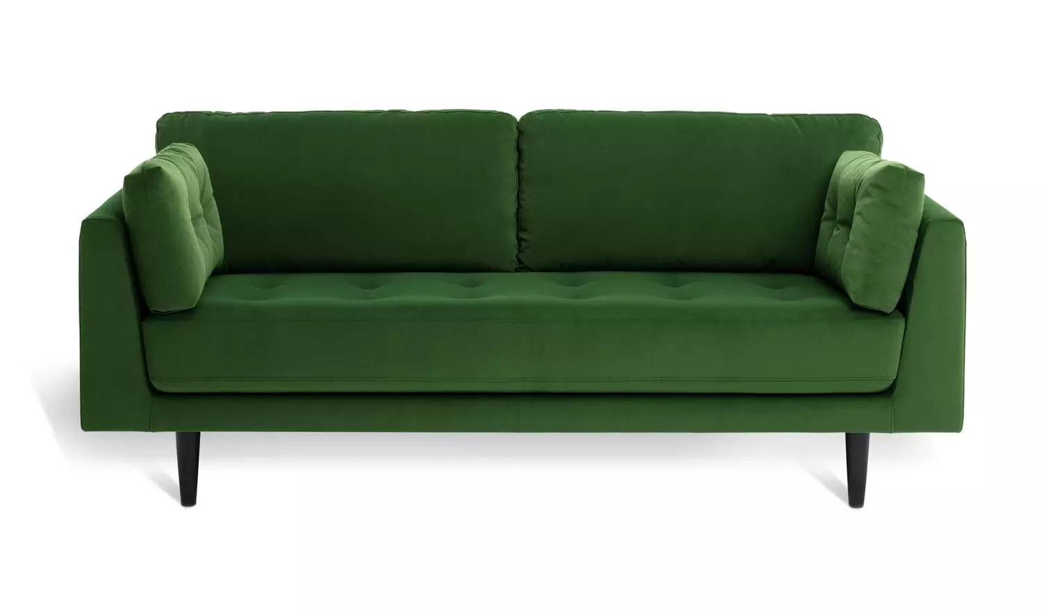 Habitat Kleo Fabric 3 Seater Sofa - Forest Green