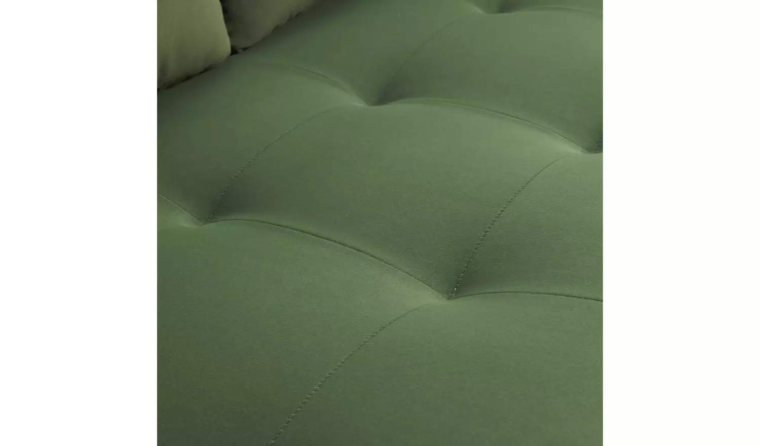 Habitat Kleo Fabric 3 Seater Sofa - Forest Green