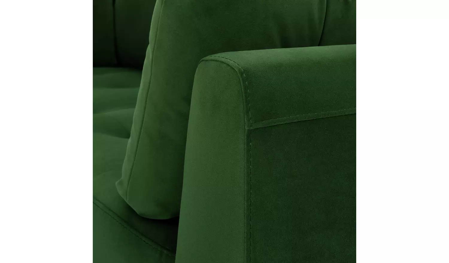 Habitat Kleo Fabric 3 Seater Sofa - Forest Green