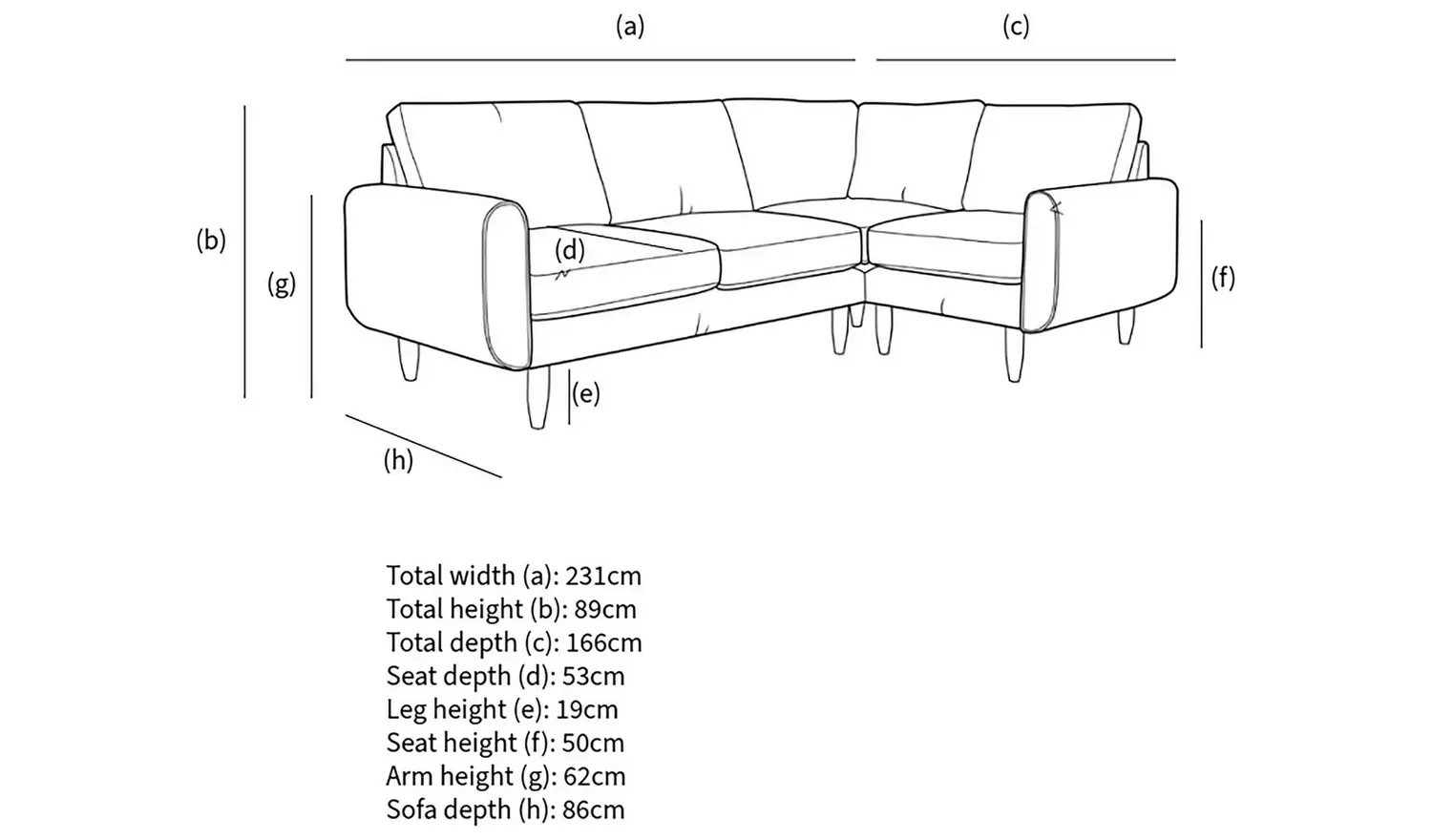 Hutch Velvet Round Arm 4 Seater Corner Sofa - Sage Green