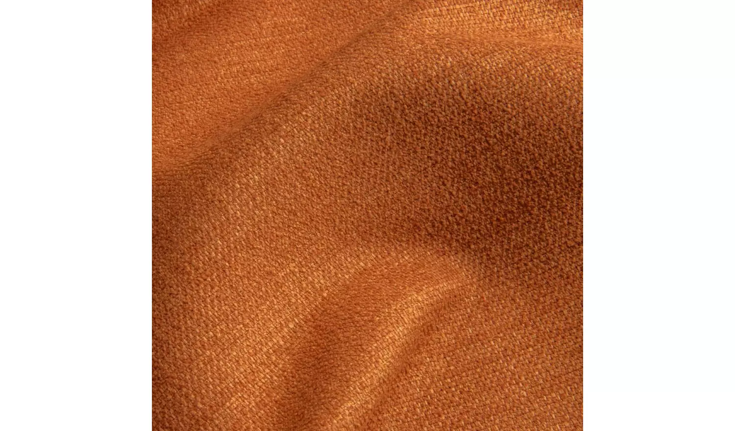 Hutch Fabric Curve Arm 7 Seater Corner Sofa - Rust