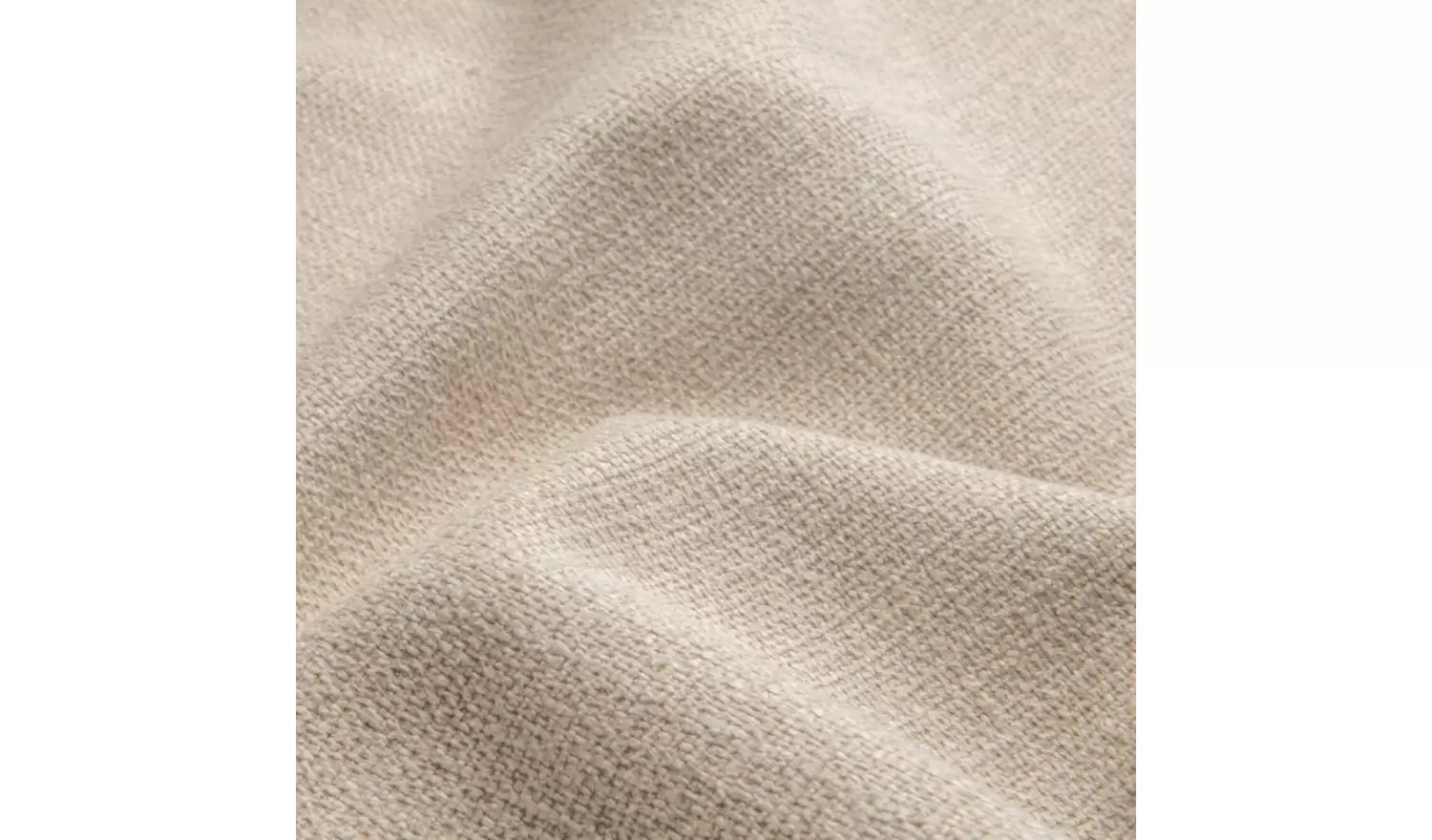 Hutch Plus Fabric Curve Arm 5 Seater Corner Sofa - Oat