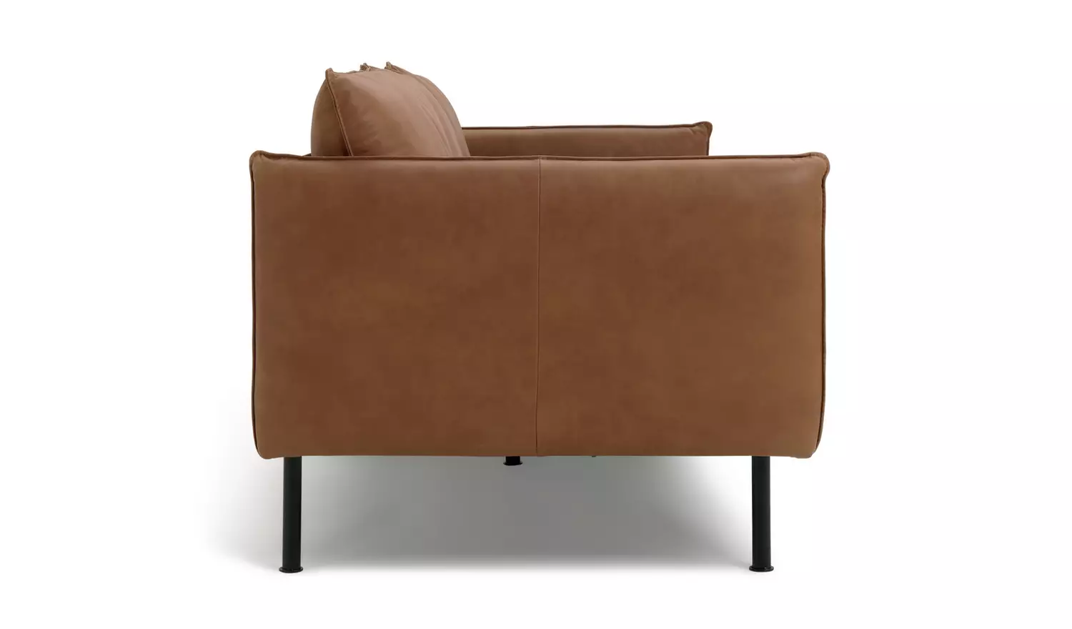Habitat Moore Leather 4 Seater Sofa - Tan