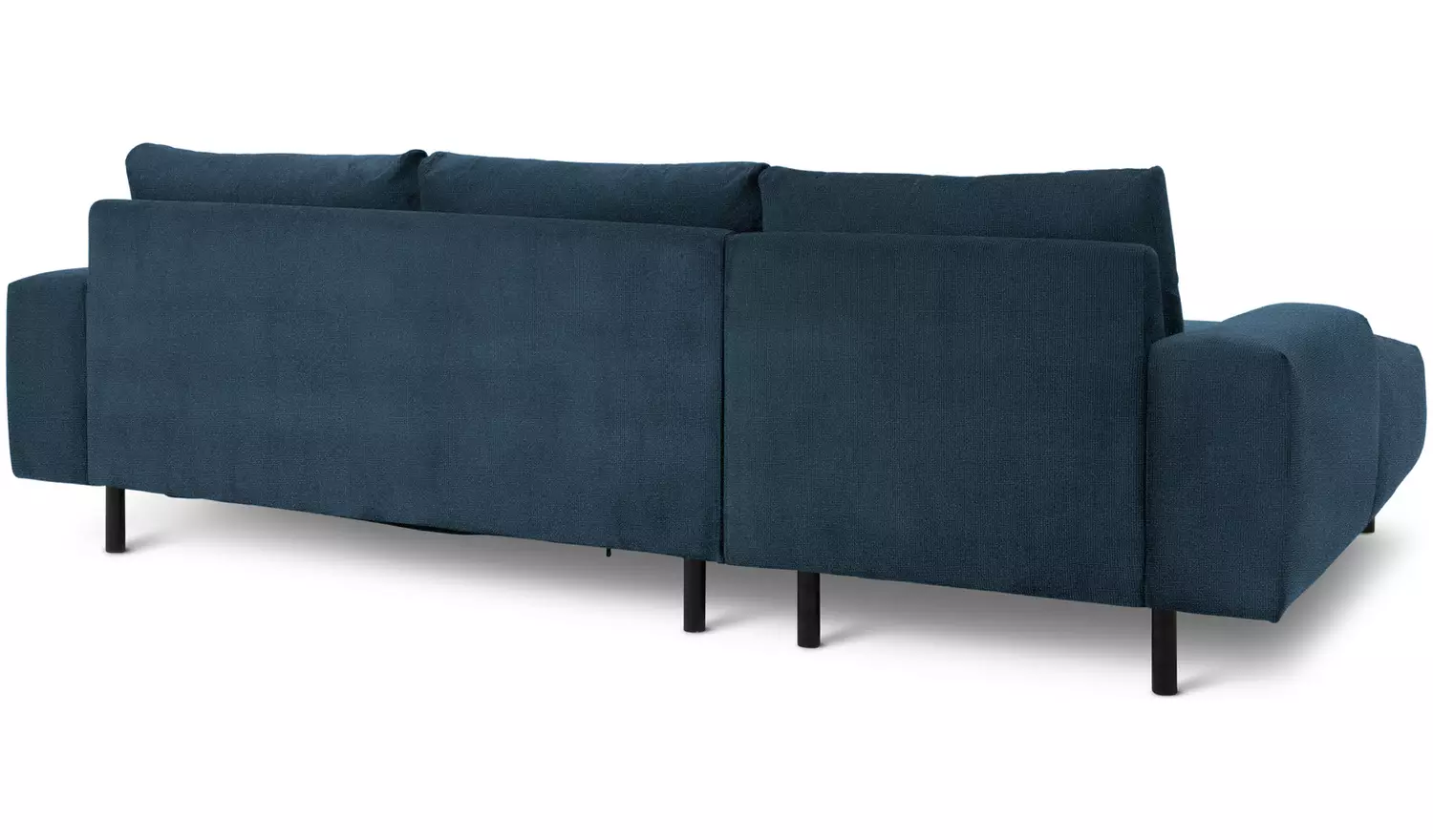 Habitat Julien Velvet Left Hand Corner Chaise Sofa - Navy