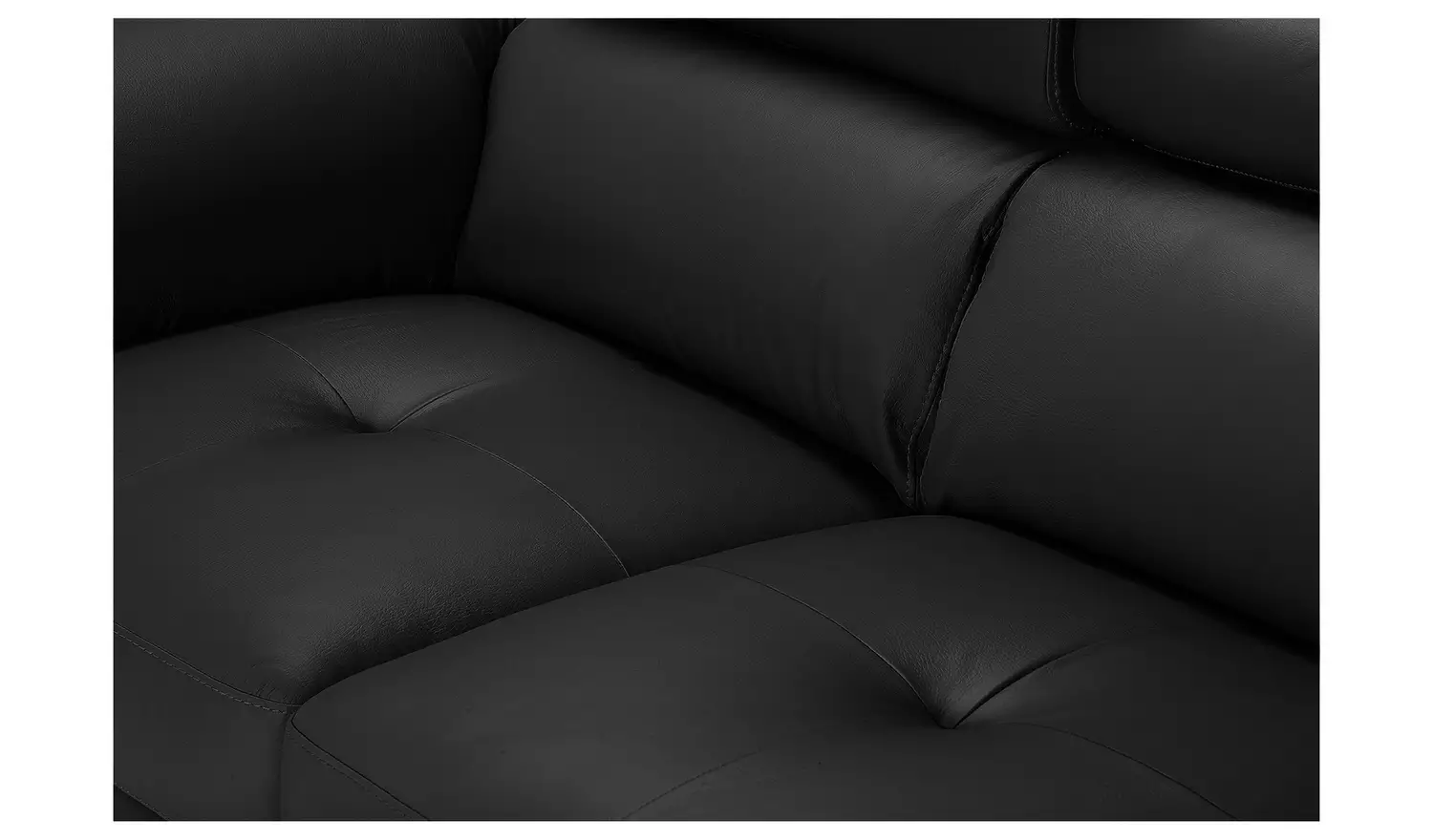 Argos Home Valencia Right Hand Corner Chaise Sofa - Black