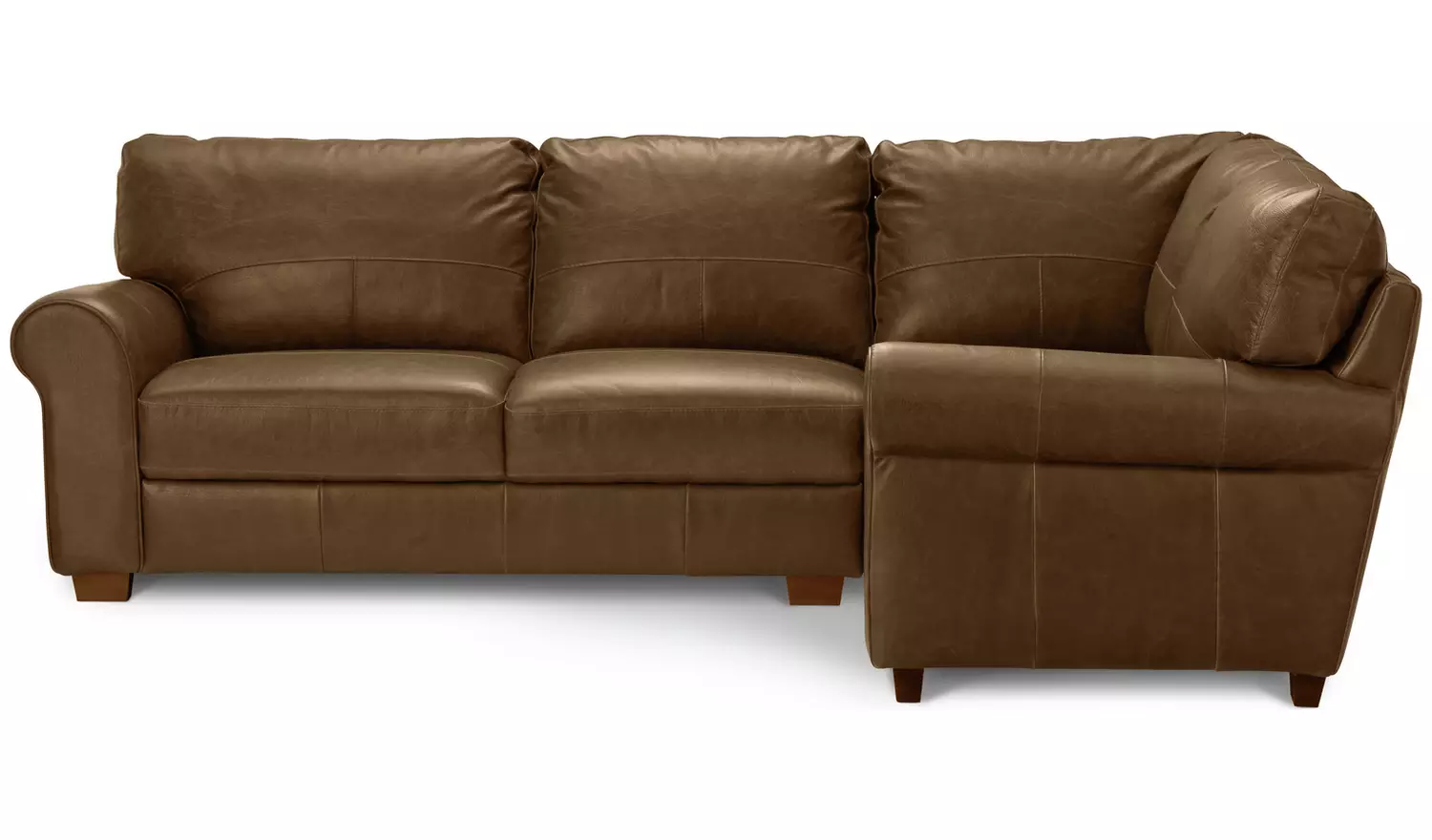 Argos Home Salisbury Leather Right Hand Corner Sofa - Tan