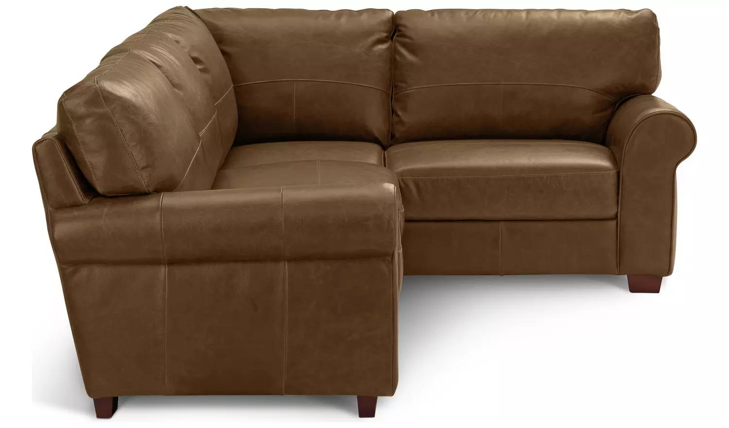 Argos Home Salisbury Leather Right Hand Corner Sofa - Tan