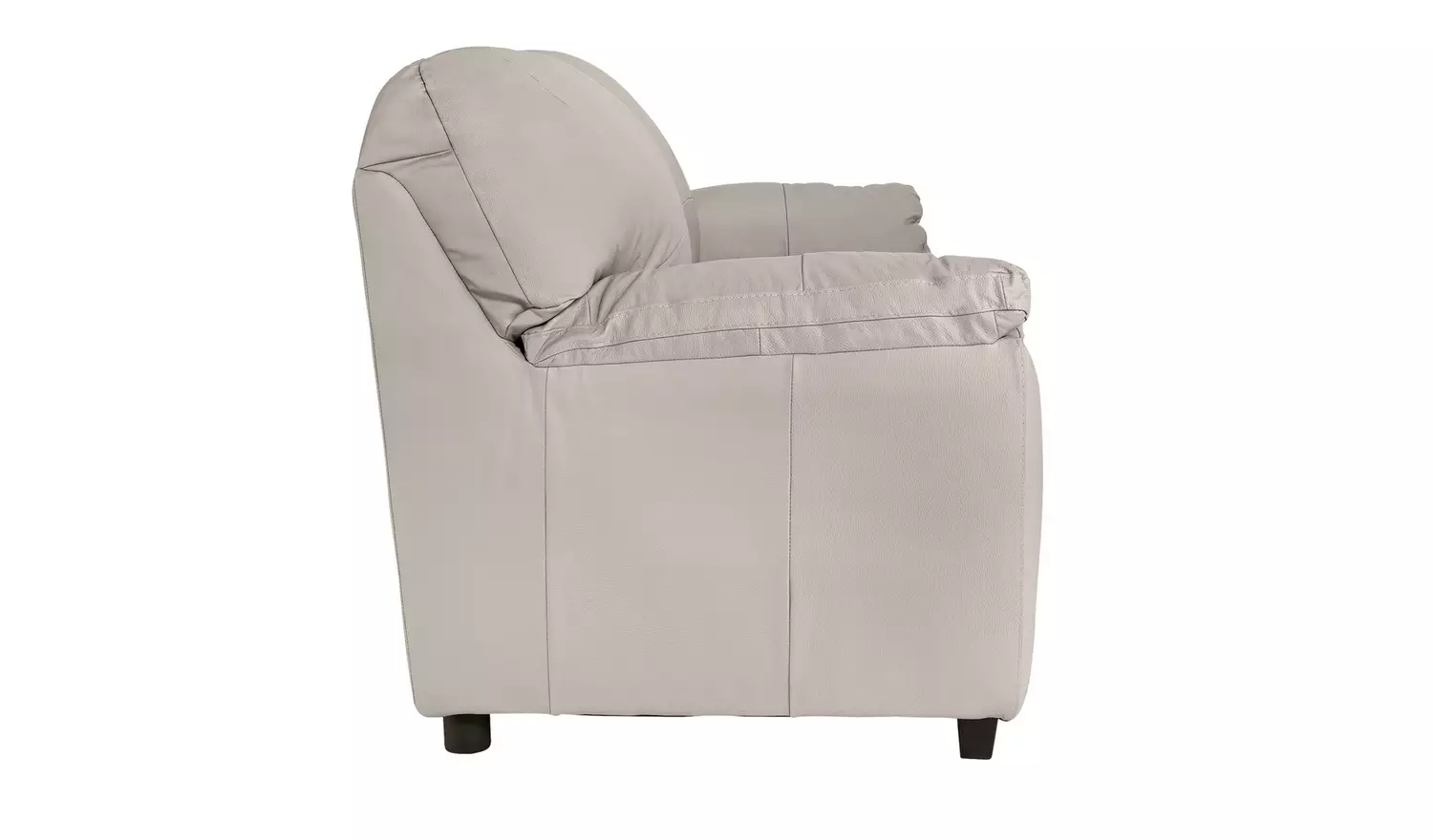 Argos Home Milano Leather 3 Seater Sofa - Light Grey