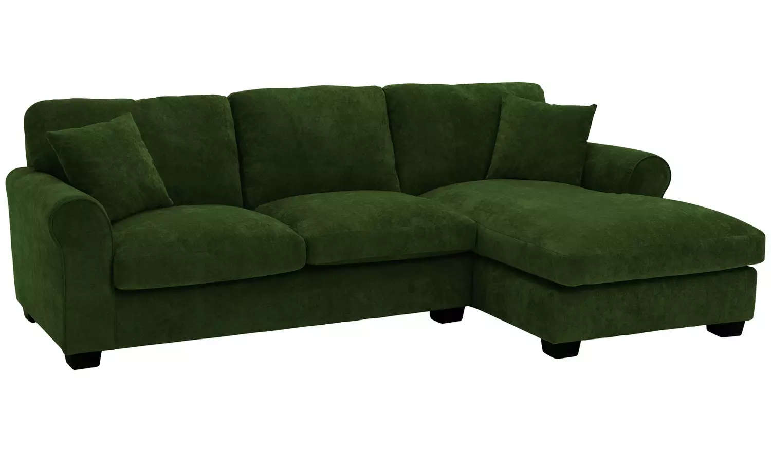 Argos Home Taylor Fabric Right Hand Chaise Corner Sofa-Green