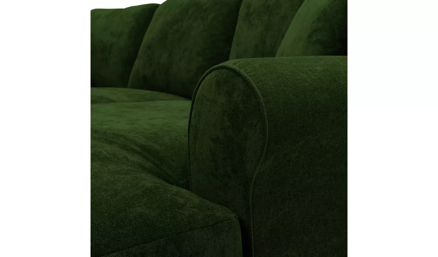 Argos Home Taylor Fabric Right Hand Chaise Corner Sofa-Green