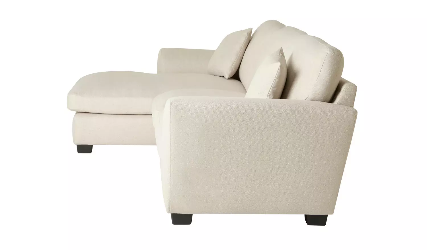Argos Home Joelle Left Hand Corner Chaise Sofa - Stone