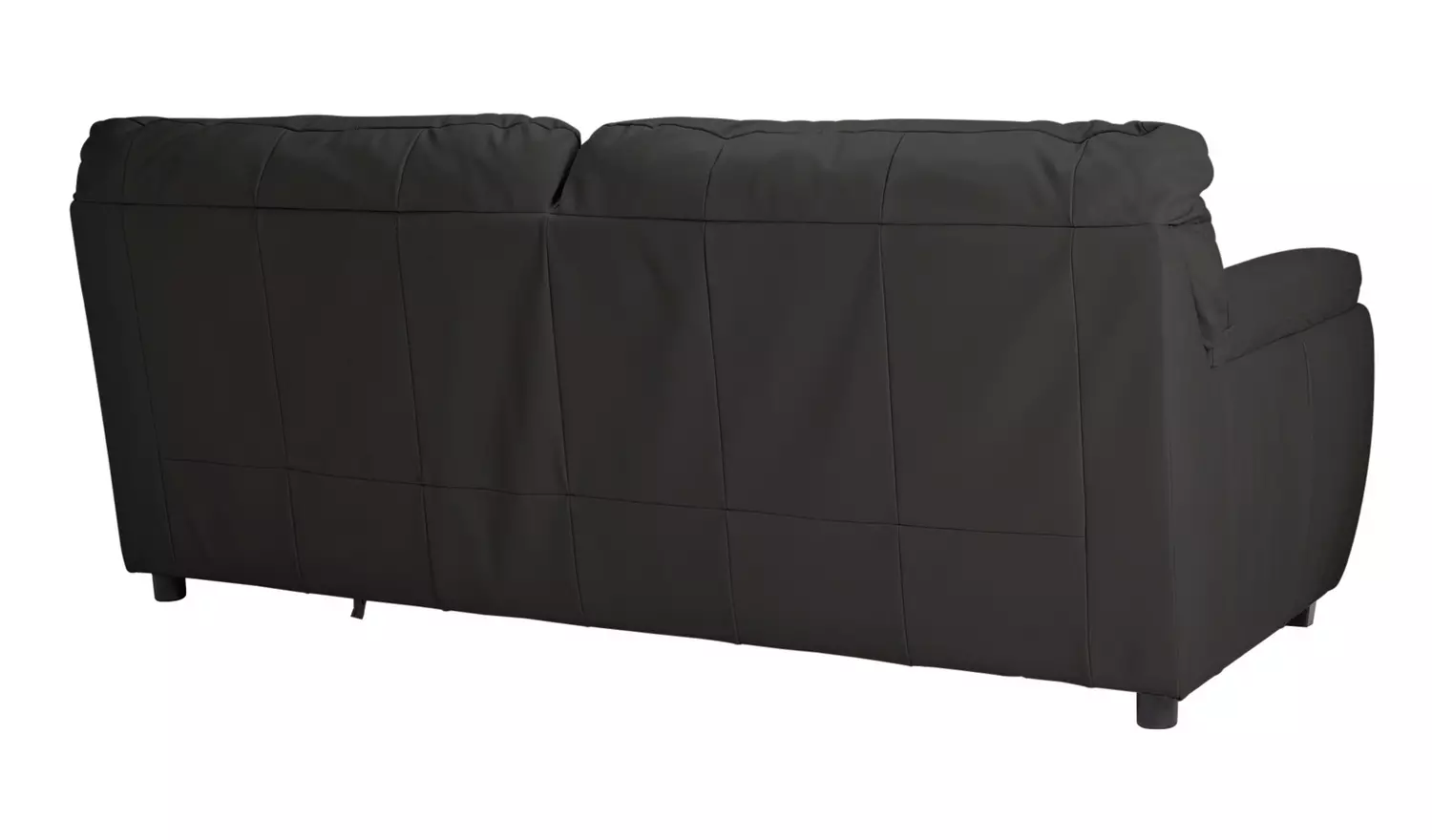 Argos Home Milano Leather 4 Seater Sofa - Black