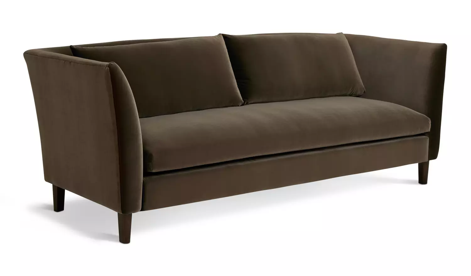 Habitat Hawley Velvet 3 Seater Sofa - Brown